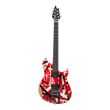 Limited Edition Wolfgang® Special Striped Series Ebony Fingerboard Red Black and White Aged