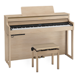 Roland HP704 Digital Piano Light Oak