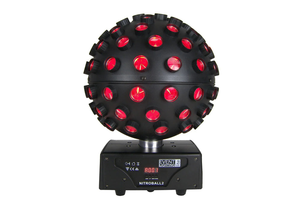 Spherical rotating effect light- 5 x 15W RGBWAUV LED – Music Workshop ...