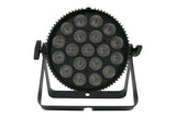 Lite Series LED Flat Par with 19 x 12W RGBWAU LEDs- Aluminium Fanless Housing- Powercon in/out- 3 pin DMX in/out, 40° Beam Angle and IR Remote Include