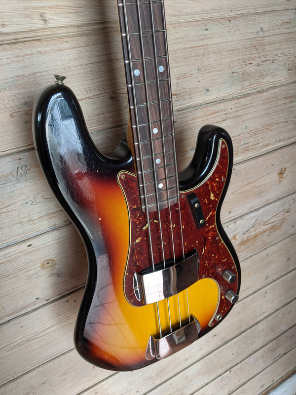 1966 Precision Bass Journeyman Relic 3A Rosewood Fingerboard 3-Color Sunburst