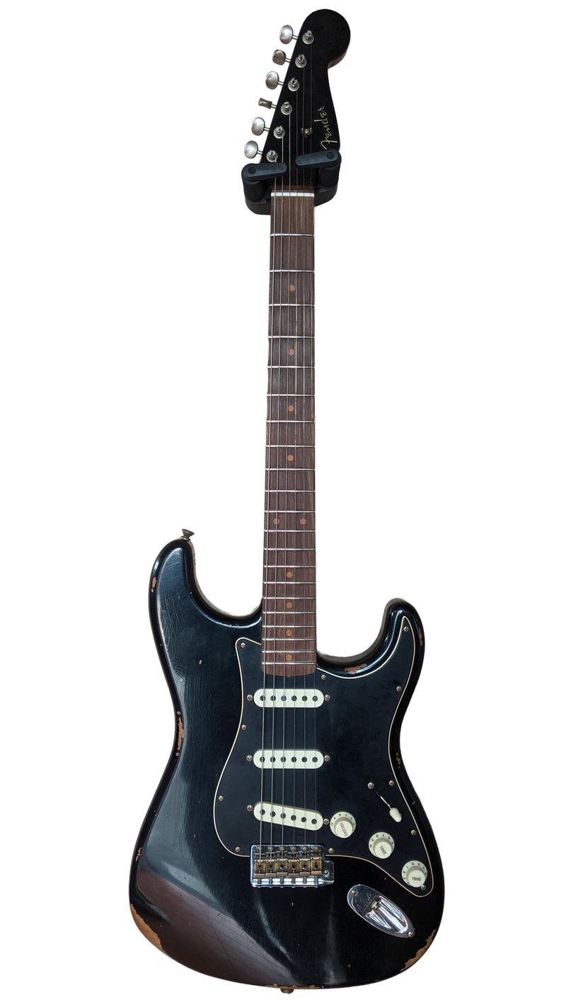 Custom Shop LIMITED EDITION ROASTED DUAL-MAG II STRAT - RELIC AGED BLACK