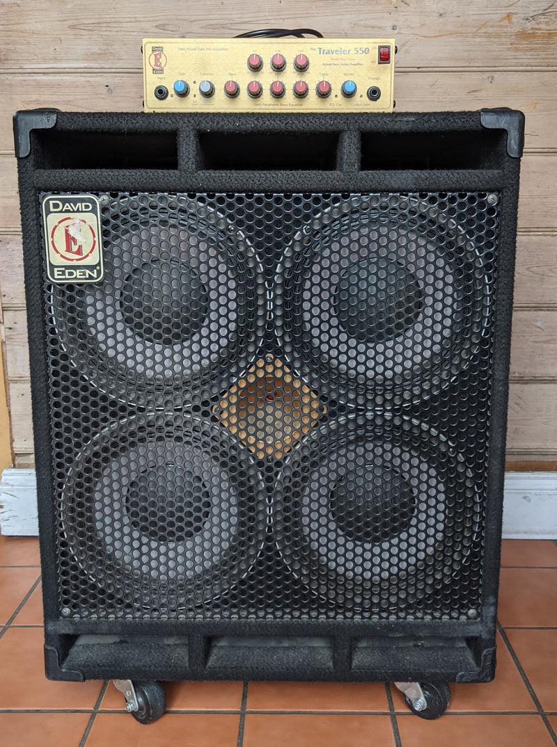 2HD Eden WT550B Traveller 550 Head + DT410XLT 4x10 Bass Cabinet 8ohm 700W