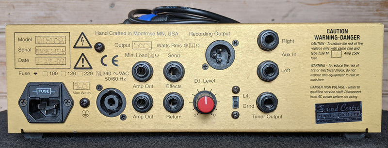 2HD Eden WT550B Traveller 550 Head + DT410XLT 4x10 Bass Cabinet 8ohm 700W