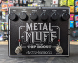 2HD ELECTRO-HARMONIX METAL MUFF TOP BOOST GUITAR PEDAL W/BOX