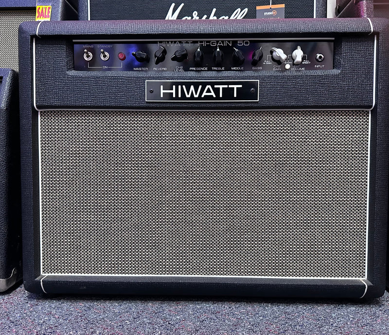 2HD HI-WATT HIGH GAIN 50W 2X12" COMBO AMPLIFIER - MADE IN ENGLAND