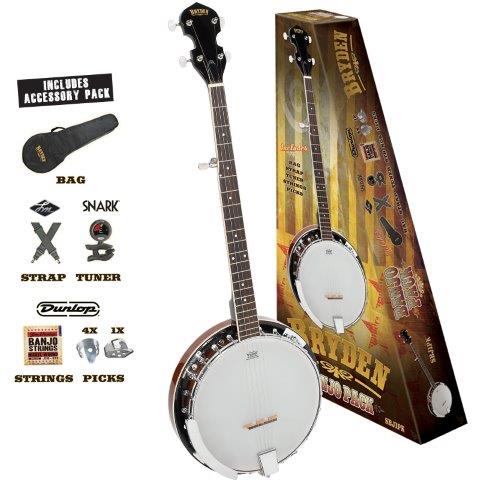 BANJO PACK 5 STRING TOBACCO SB – Music Workshop Retail
