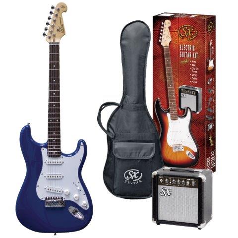 SE1SK 4/4 SIZE ELECTRIC GUITAR KIT BLUE