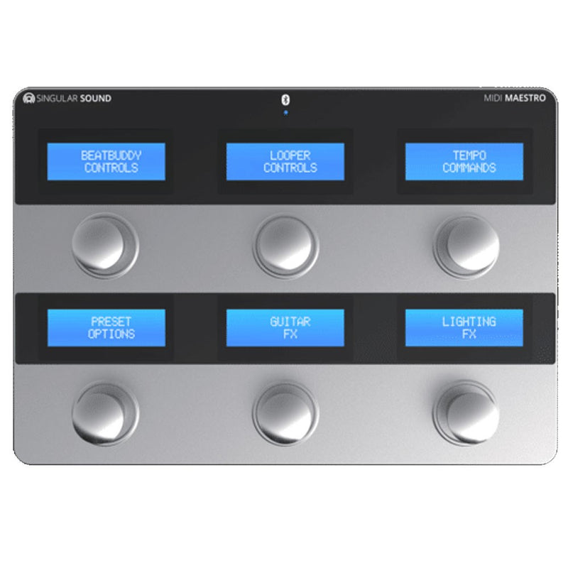 SINGULAR SOUND MIDI MAESTRO FOOT CONTROLLER for BEATBUDDY AEROS and Other MI