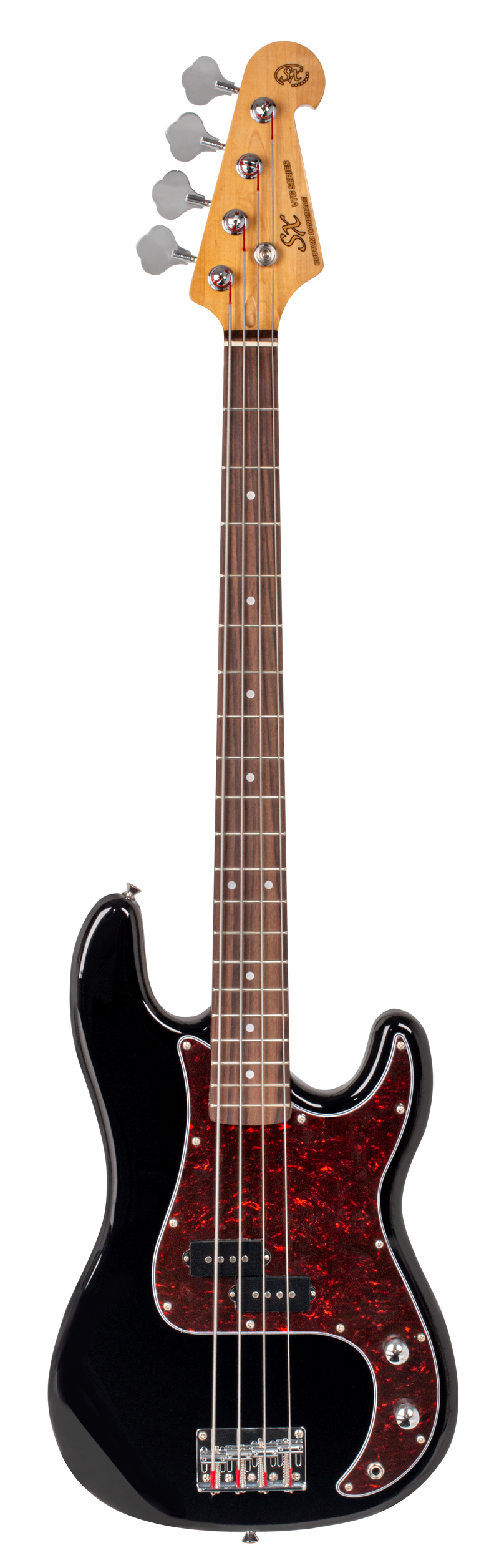 SX P BASS VINTAGE STYLE BASS GUITAR BLACK