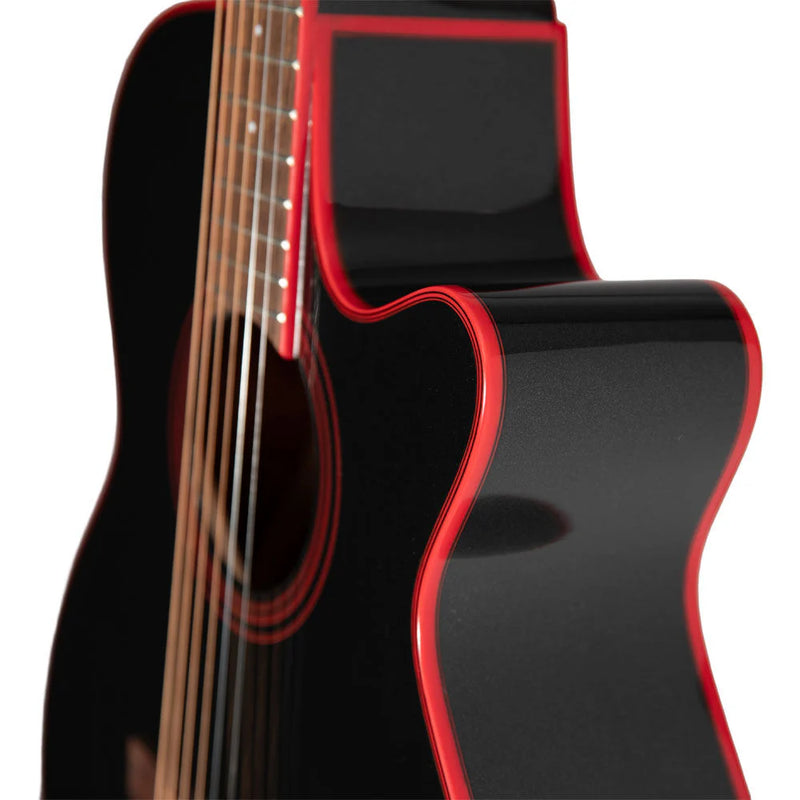 TAKA FXC AC/EL GUITAR COSMIC BLACK SPARKLE C/A