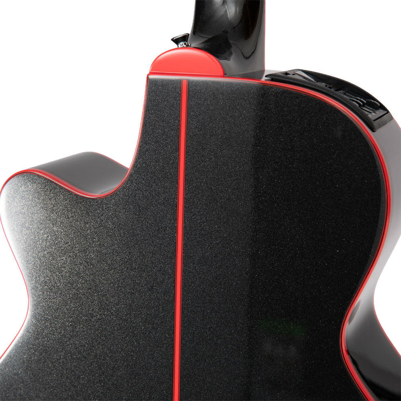 TAKA FXC AC/EL GUITAR COSMIC BLACK SPARKLE C/A