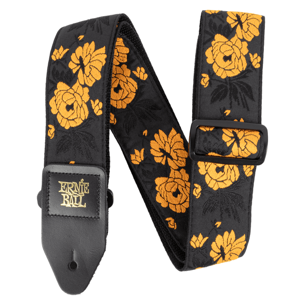 ERNIE BALL Classic Jacquard Guitar/Bass Strap - Tangerine Rose