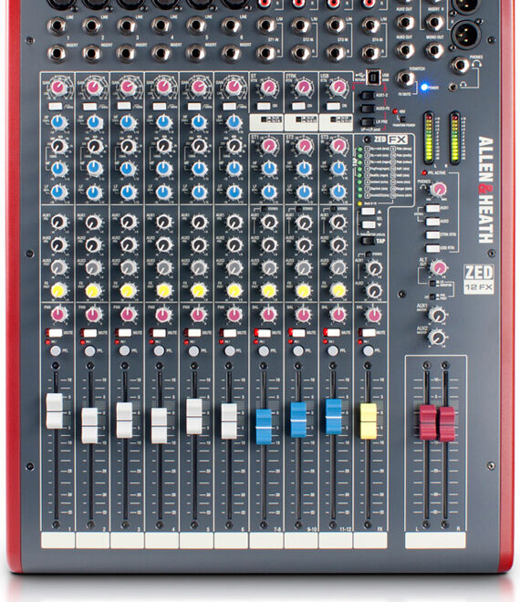 ZED12FX MULTIPURPOSE MIXER W/FX FOR LIVE SOUND/RECORDING