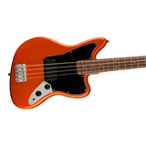 FSR Affinity Series Jaguar Bass H Laurel Fingerboard Black Pickguard Matching Headstock Metallic Orange