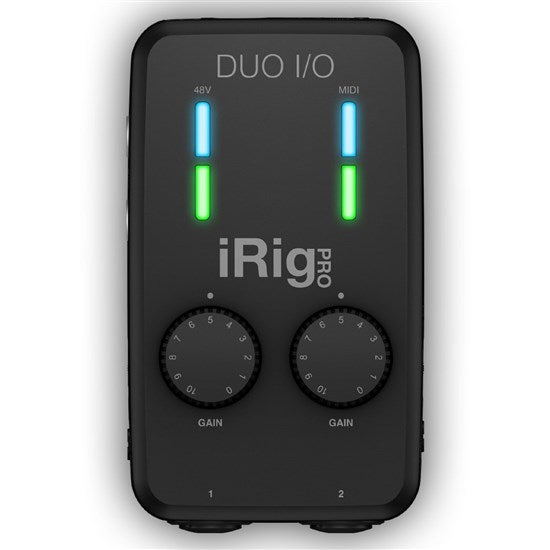 IK iRig Pro Duo - Universal Dual Channel Audio/MIDI Interface for iPhone iPad Android and Mac/PC