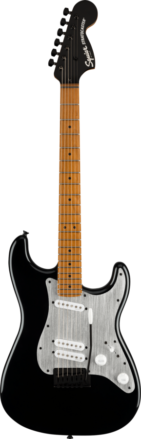 Squier Contemporary Stratocaster® Special- Roasted Maple Fingerboard- Silver Anodized Pickguard, Black