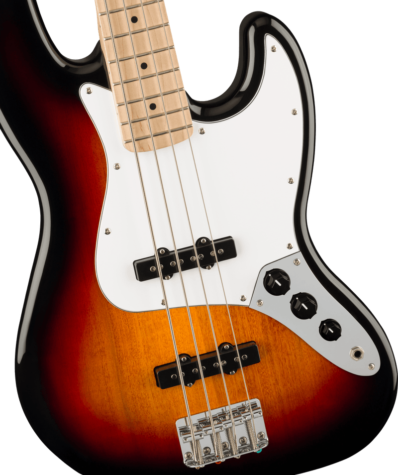 Affinity Series Jazz Bass Maple Fingerboard White Pickguard 3-Color Sunburst