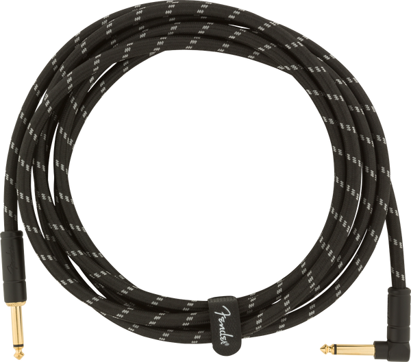 Deluxe Series Instrument Cable Straight/Angle 10 Black Tweed