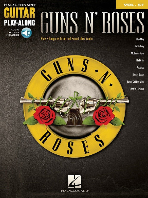GUNS N ROSES GUITAR PLAYALONG V75 TAB BK/OLA