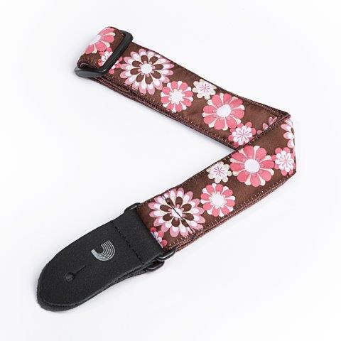 1.5 INCH UKULELE STAP JAQUARD FLOWERS