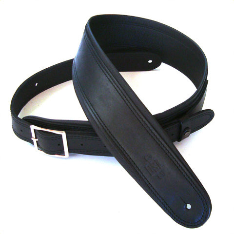 2.5 INCH ROLLED EDGE BUCKLE GARMENT STRAP BLACK/