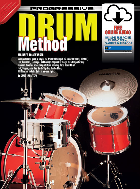 Progressive Drum Method Book/Online Video & Audi