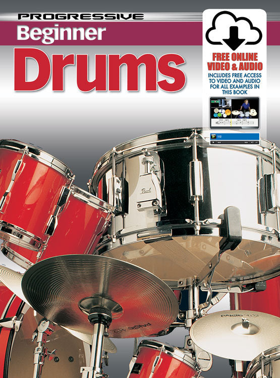 Progressive Beginner Drums  Book/Online Video &