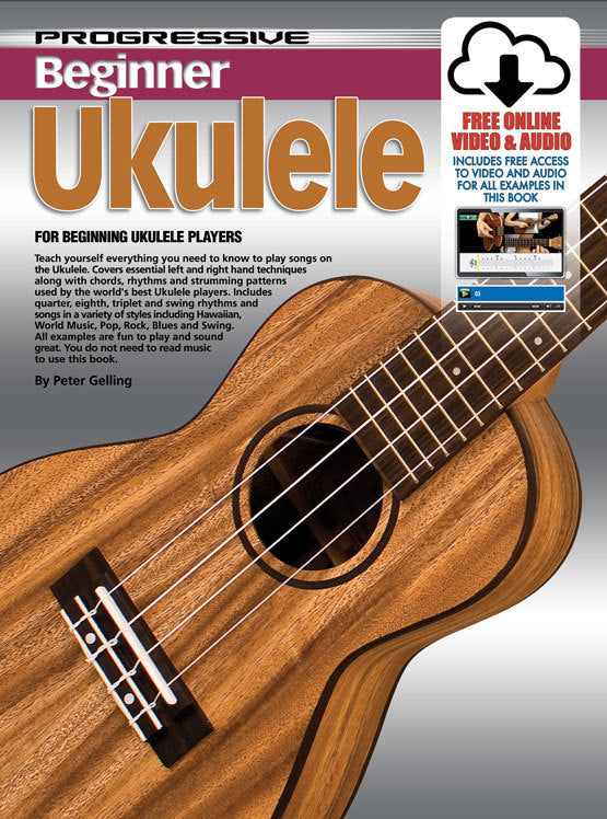 PROGRESSIVE BEGINNER UKULELE ONLINE MEDIA 11888
