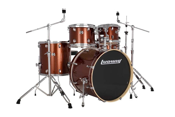 EVOLUTION 5PC OUTFIT 22" - COPPER LE522024  Includes Hardware Throne- Cymbals & sticks - Price Heavily reduced (see notes)