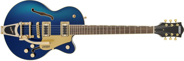 G5655TG Electromatic Center Block Jr. Single-Cut with Bigsby and Gold Hardware Laurel Fingerboard Azure Metallic
