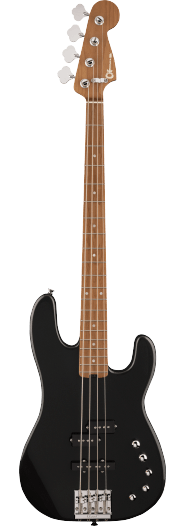 Pro-Mod San Dimas Bass PJ IV Caramelized Maple Fingerboard Metallic Black