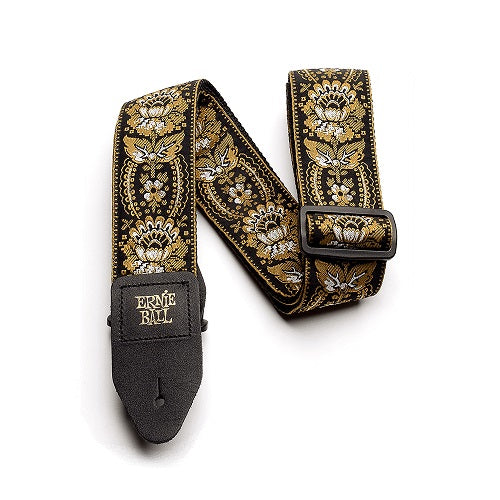 STRAP JACQUARD ROYAL ORLEANS GOLD LEATHER AND POLYPRO 41-72