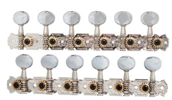 MACHINE HEADS 6-IN-LINE 12 STRING NICKEL