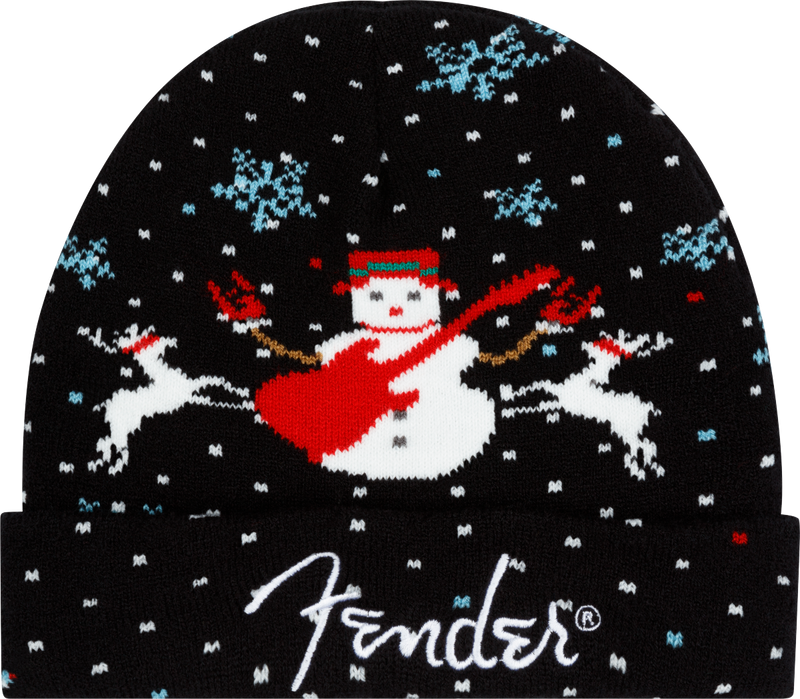 Fender Ugly Christmas Beanie Black