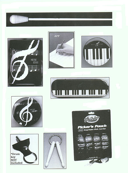 PICK HOLDER KEYRING LEATHER