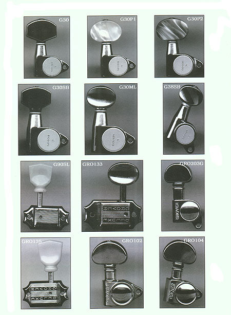 GROVER MACHINE HEADS 3-A-SIDE CHROME