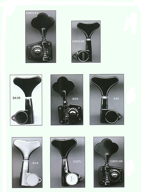 MACHINE HEADS BASS 4-IN-LINE CHROME