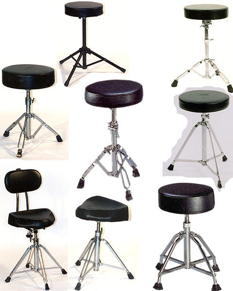 DRUM STOOL SADDLE SEAT W/BACK HEIGHT ADJ 51-63CM