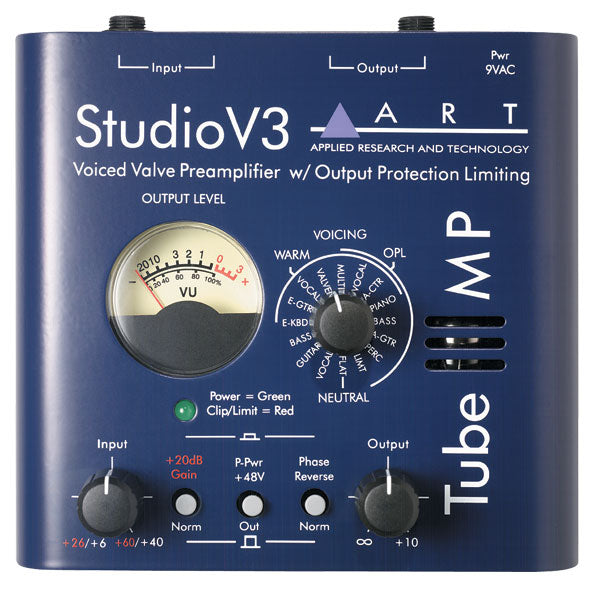 ART TUBE MIC PREAMP WITH VARIABLE VALVE VOICING