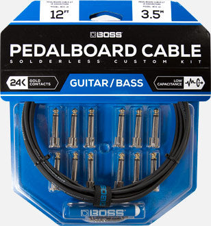 BOSS PEDALBOARD CABLE KIT - 12 CONNECTORS  12FT