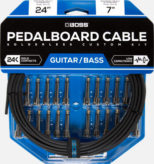 BOSS PEDALBOARD CABLE KIT - 24 CONNECTORS 24FT