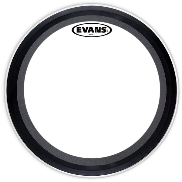 Evans 22 Inch EMAD2 Bass Drum Head Batter Clear