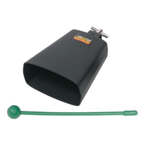 COWBELL 10CM METAL COWBELL WITH MOUNTING BRACKET - BLACK