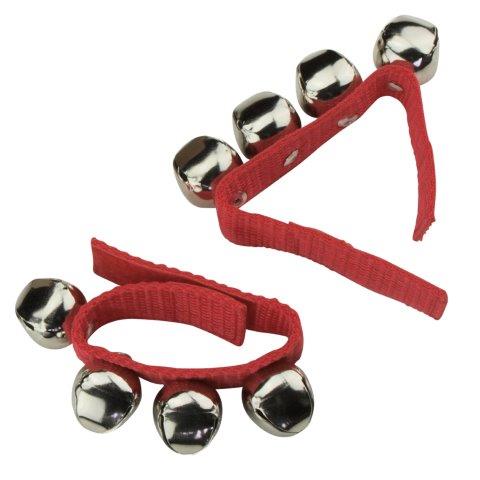 WRIST BELLS WITH VECRO STRAP - RED
