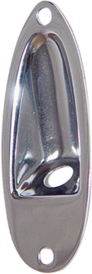 RECESSED OVAL JACK PLATE CHROME 81 X 32.5MM