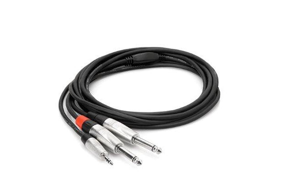 HOSA 3 FT PRO STEREO BREAKOUT 3.5MM TRS-DUAL 1/4 TS