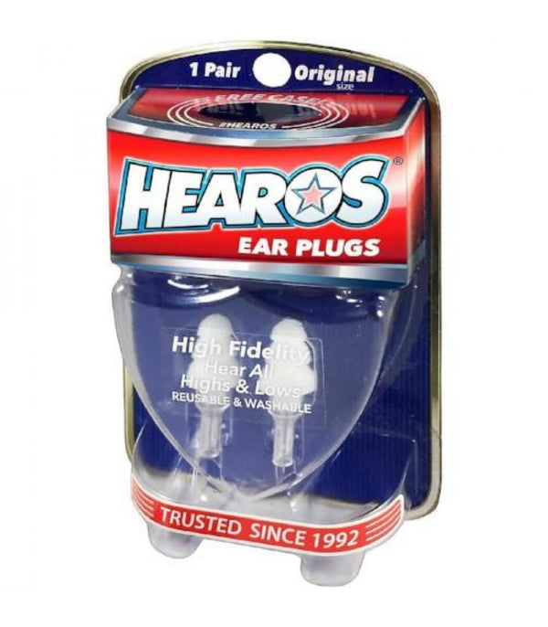 HEAROS EAR PLUG PROTECTION - HI FIDELITY - ORIGINAL REGULAR SIZE
