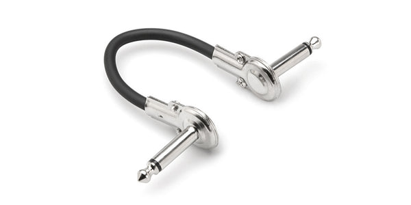 GUITAR PATCH CABLE LOW-PROFILE RIGHT-ANGLE TO SA