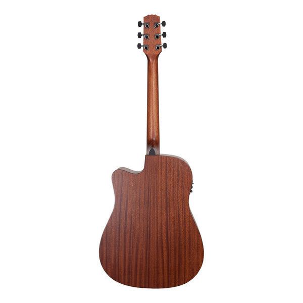 Martinez 'Natural Series' Solid Cedar Top Acoustic-Electric Dreadnought Cutaway Guitar